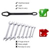 Saipe 2pcs Multifunctional Wrench Set Self Adjustable Wrench Universal Double