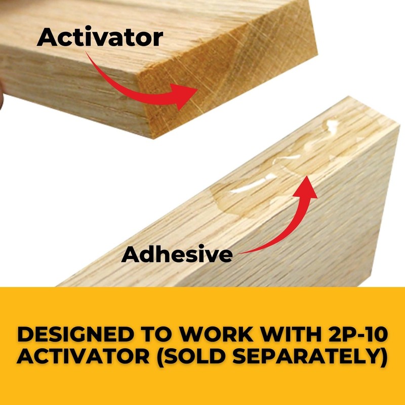 FastCap 2P-10 Professional Medium Wood Adhesive Glue - Ideal for
