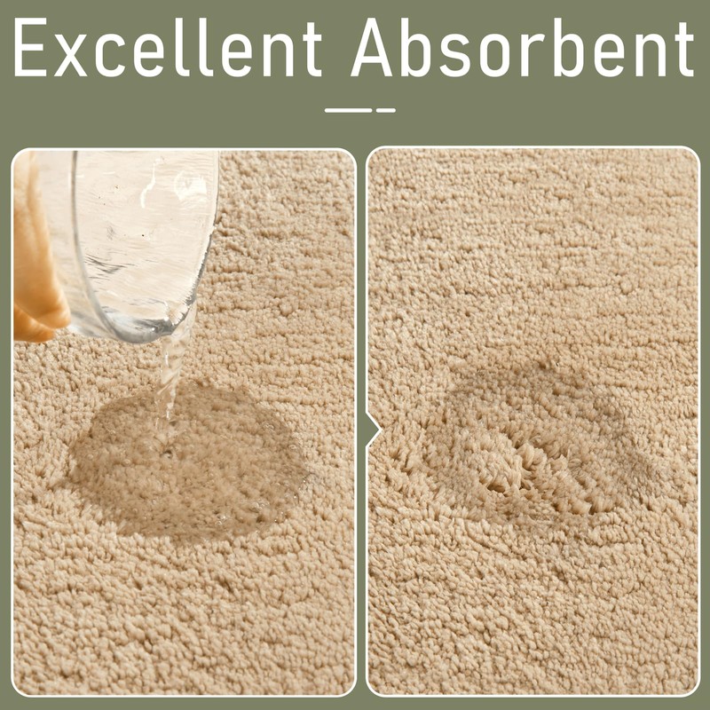 LOCHAS Bathroom Rugs, 24" x 60" Long Bath Rug, Non
