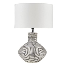 INK+IVY Modern Agape Agape Table Lamp with White Finish II153-0113