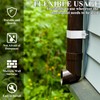 Hicarer 6 Sets Gutter Downspout Straps 2x3 and Downspout Wall