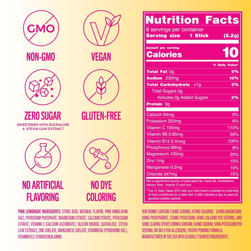 TREVI™ Sugar Free Electrolytes - Drink Mix Hydration Powder Packets