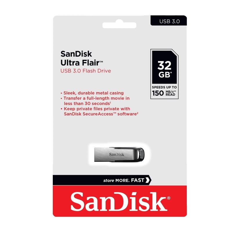 SanDisk Ultra Flair USB 3.0 32GB 64GB 128GB FAST Flash