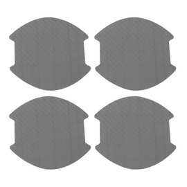 Motoforti Universal 3D Car Door Handle Cup Sticker Anti-Scratch, PVC, Grey, 4 Pcs 99x100mm