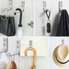 Aluminium Wall Mount Hooks, Clothes Hooks, 90° Foldable Headphone Holder,