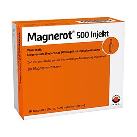 Magnerot® 500 Injects with Magnesium Gluconate, 10 Amp. 5 ml Each