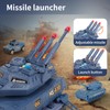 JuanKidbo Army Tank Toy Set for Boys, Rocket Launcher, 6