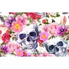 Destination Vinyl Pens Pink Flowery Sugar Skull Art Cover Black