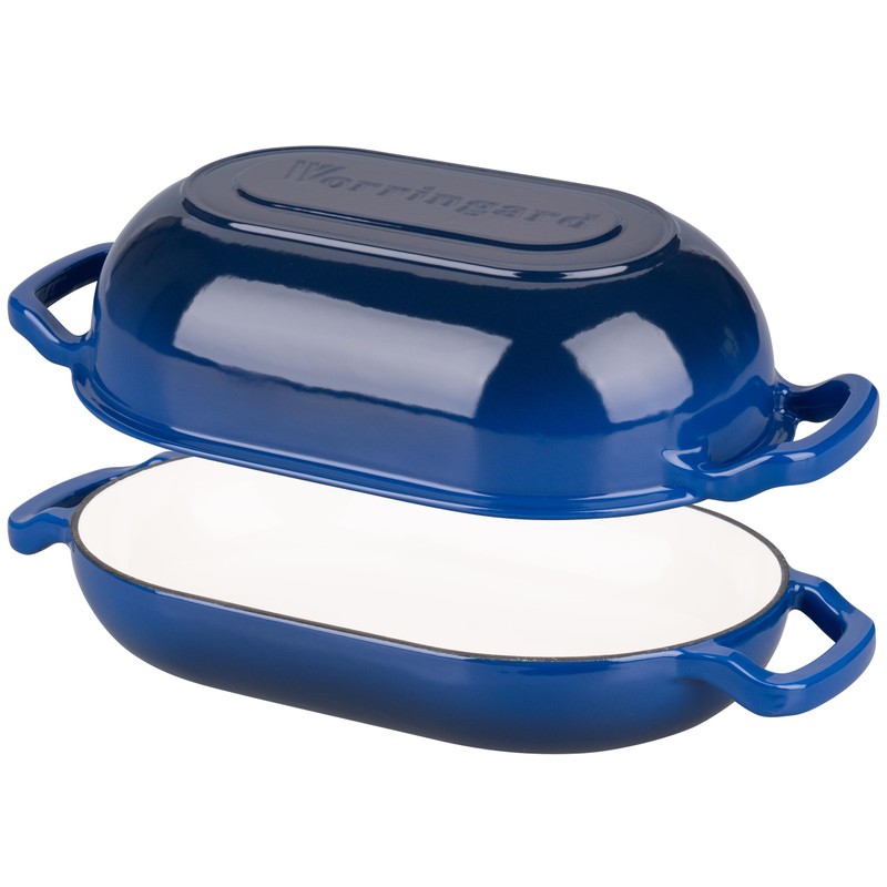 VORRINGARD Enameled Cast Iron Sourdough Bread Oven, Dutch Oven, Loaf