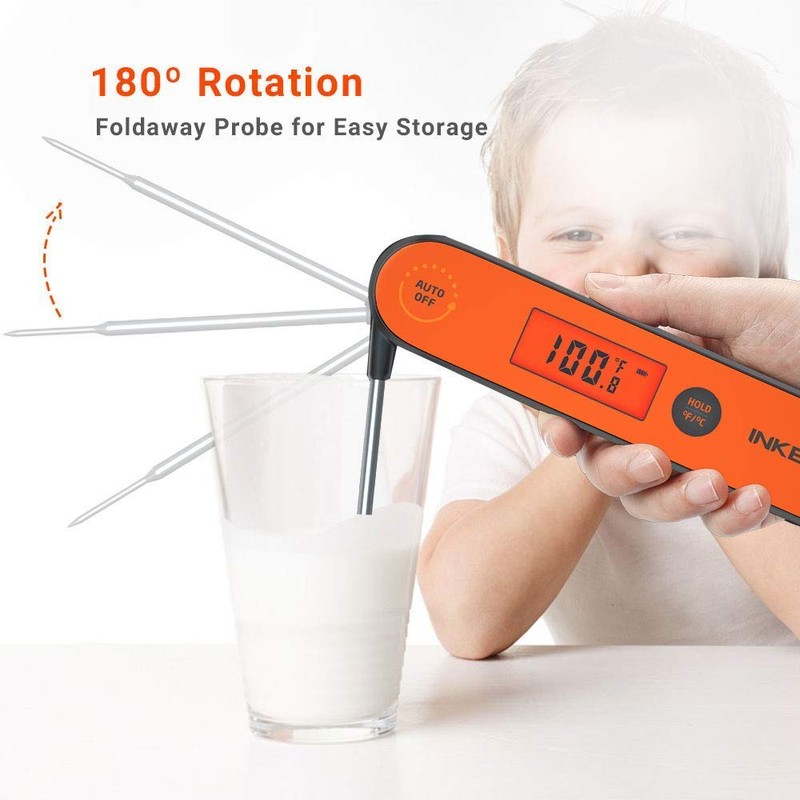 Inkbird Digital Meat Thermometer IHT-1P, Waterproof Instant Read Food Probe
