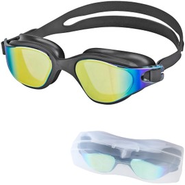 Wide View Anti Fog UV Swim Goggles No Leak Comfort for Adults Youth
