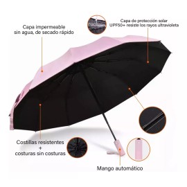 A15 Paraguas Portátil Automático Con Protección 100% Uv