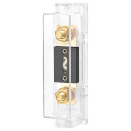 Heschen Car Audio Video Stereo ANL Fuse Holder, 0/2/4 Gauge In and Out, with 100A ANL Fuse