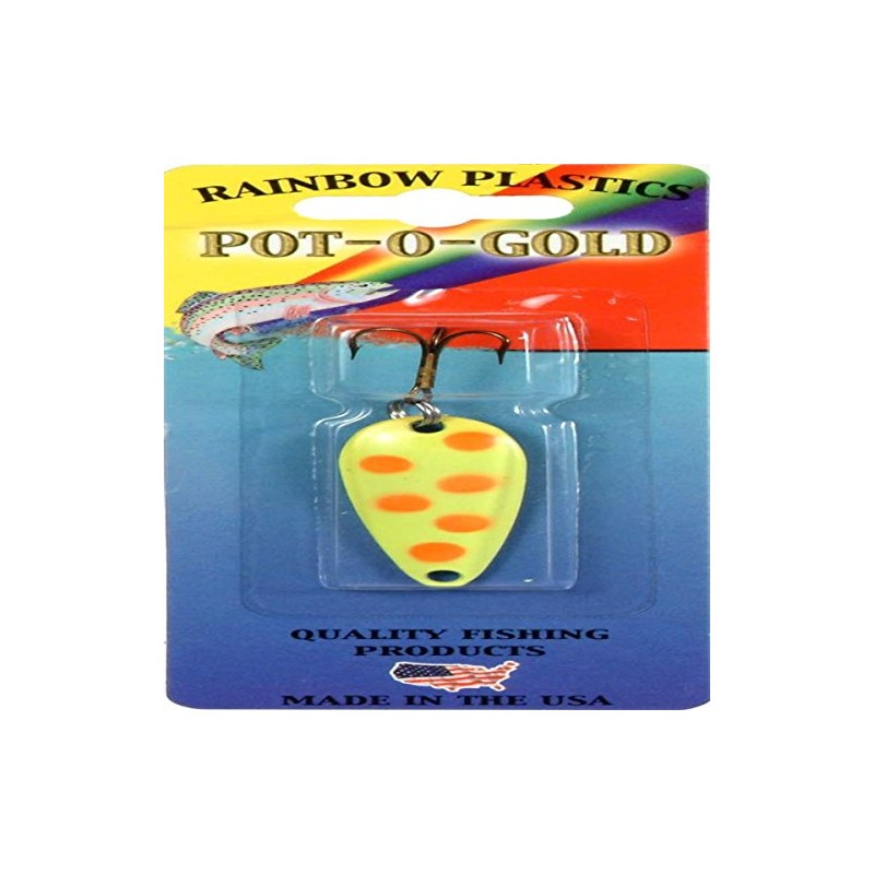 Double X Tackle R414-CRSP Spoon Chart Flame Spot 1/4oz