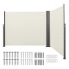 71\" X 236\" Outdoor Patio Side Awning 180 G/m2 Waterproof