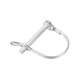 sourcing map Shaft Locking Pin w Ear - 6mm x 55mm Coupler Pin for Farm Trailers Wagons Lawn Garden in Arch Round