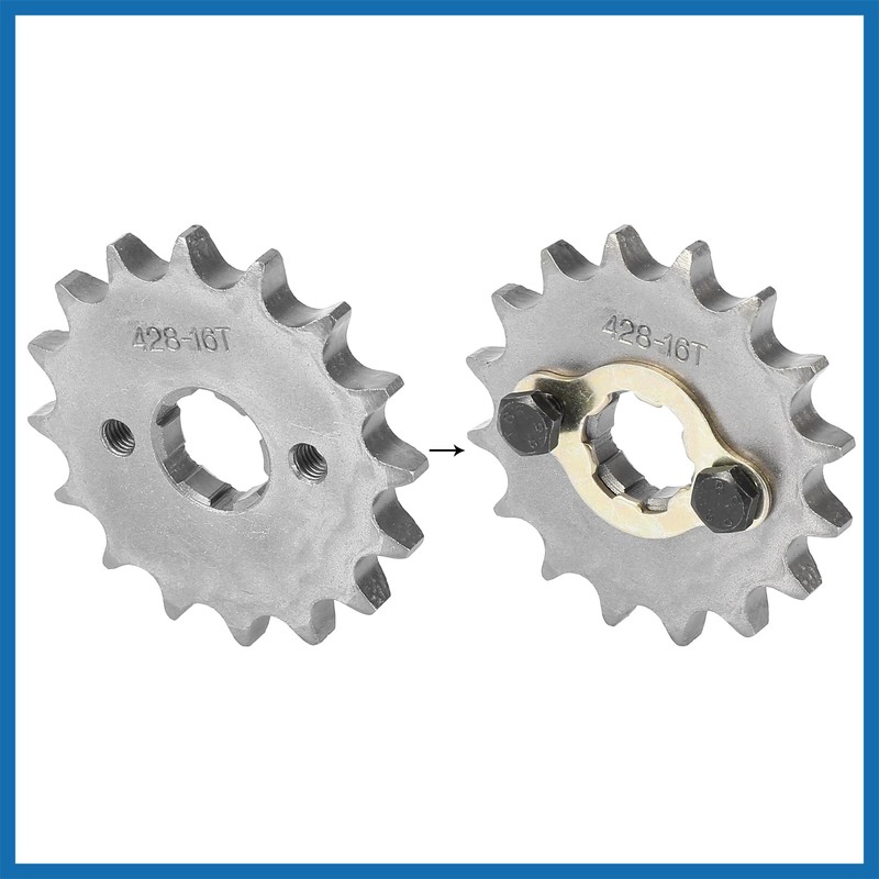 A ABSOPRO 428 Chain 16T 20mm Motorcycle for ATV UTV