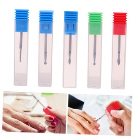 Housoutil 5pcs Nail Art Grinding Professional Manicure Tools for Home Salon Use Nail Beauty Tool for Smooth Finishing Lightweight Easy to Operate