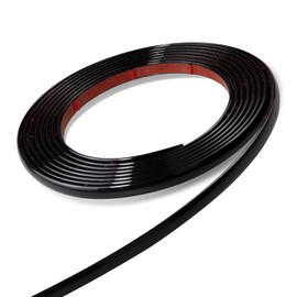 32Ft Black Peel and Stick Trim Waterproof Molding Trim Flexible Self-Adhesive Crafts Strip for Walls Cabinet Mirror Tile Floor Window Frames