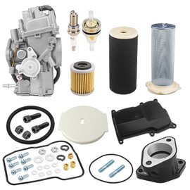 Carburetor Carb Air Filter Foam Guide End Cap Intake Manifold Boot For Yamaha Warrior 350 YFM350X 350X YFM350 1987-2004 3GD-14101-00-00 1UY-13586-02-00 1UY-14451-00-00 1UY-14458-01-00 2XK-14101-00-00