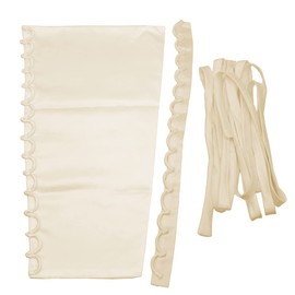 3PCS/Set Satin Corset Kit Zipper Replacement Wedding Gown Back Lace Webbing DIY Craft Wedding Dress Accessories Materials (Champagne)