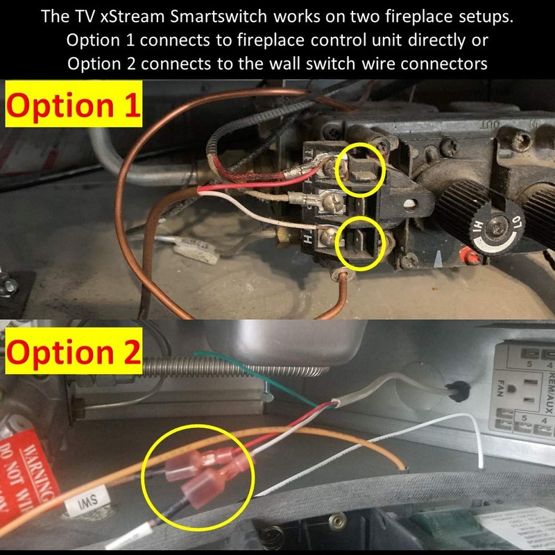 Fireplace Remote Control WiFi Smart Switch ON/Off to Voice Activated