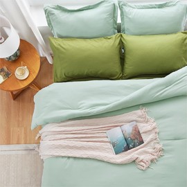Kozyhvn Green Comforter Set, 7 Pieces - King Size, All-Season Boho Bed Set with Comforter, Sheets, Pillowcases & Shams