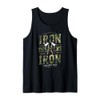 Iron Sharpens Iron Christian Camo Scripture Gym Workout Tank Top