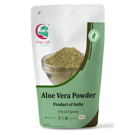 Aloe Vera Powder 8 oz | Moisturizing Face Mask Ingredient For Dry Skin | Hair Mask Ingredient for Hair Growth | Made from Pure & Cultivated Aloevera | by Yogi’s Gift®