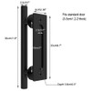 CCJH 30cm Modern Black Sliding Door Handle