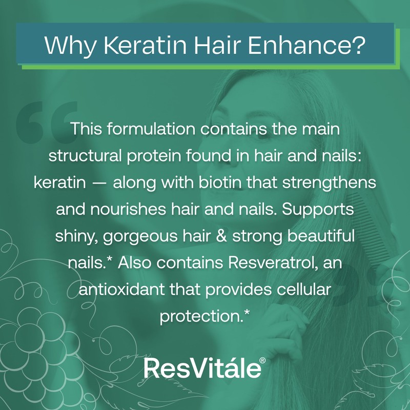 ResVitale Keratin Hair Enhance - Keratin Supplement for Hair Growth