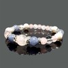 [SION] Natural Stone Power Stone Bracelet Rose Quartz Aquamarine Pearl,