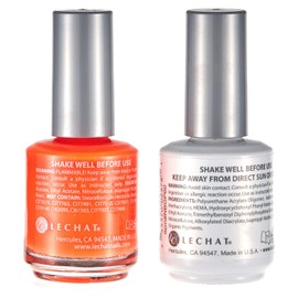 LeChat Nobility – Gel Polish & Nail Lacquer Set (Neon Collection) 0.5oz (Orange NBCS060)