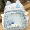 semmoi Ita Bag Kawaii Cat Backpack with Angel Wings, Large