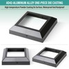 AJOVW 3 Pcs 6"x6" (Actually 5.5"x 5.5") Aluminium Post Base