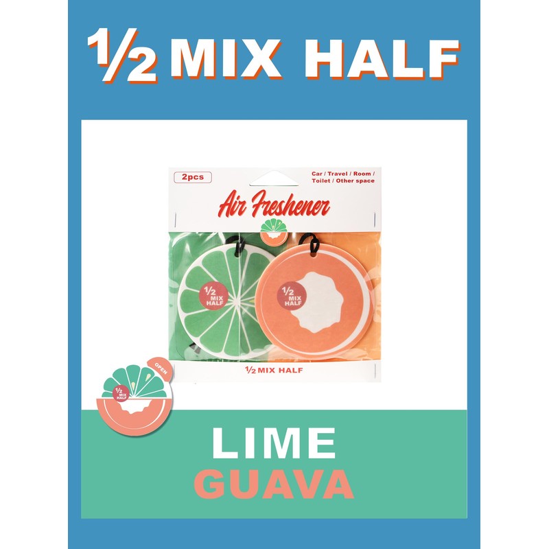 1/2 MIX HALF Hanging Lime & Guava, Pack of 4,