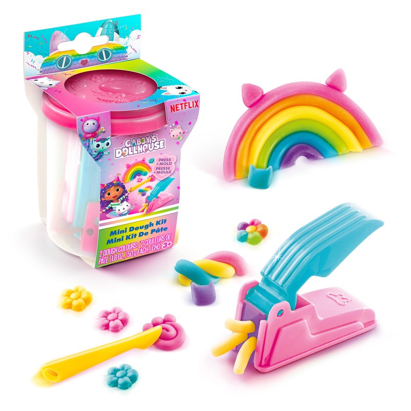 GABBY'S Dollhouse Mini Mystery Rainbow Dough KIT