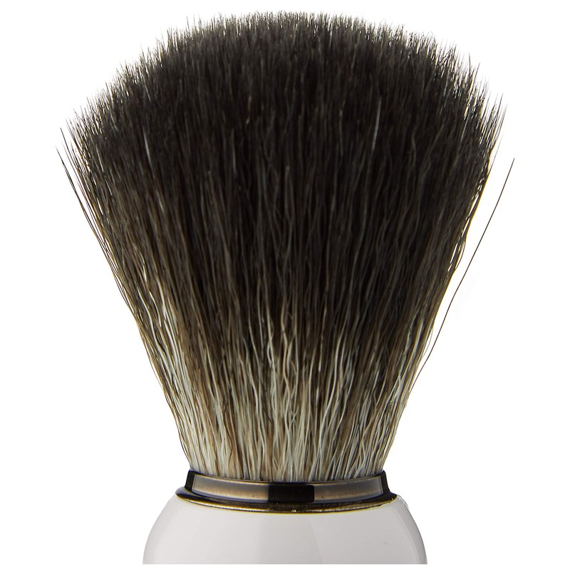 Omega 0196745 Fibre Shaving Brush "Black Hi-Brush", White