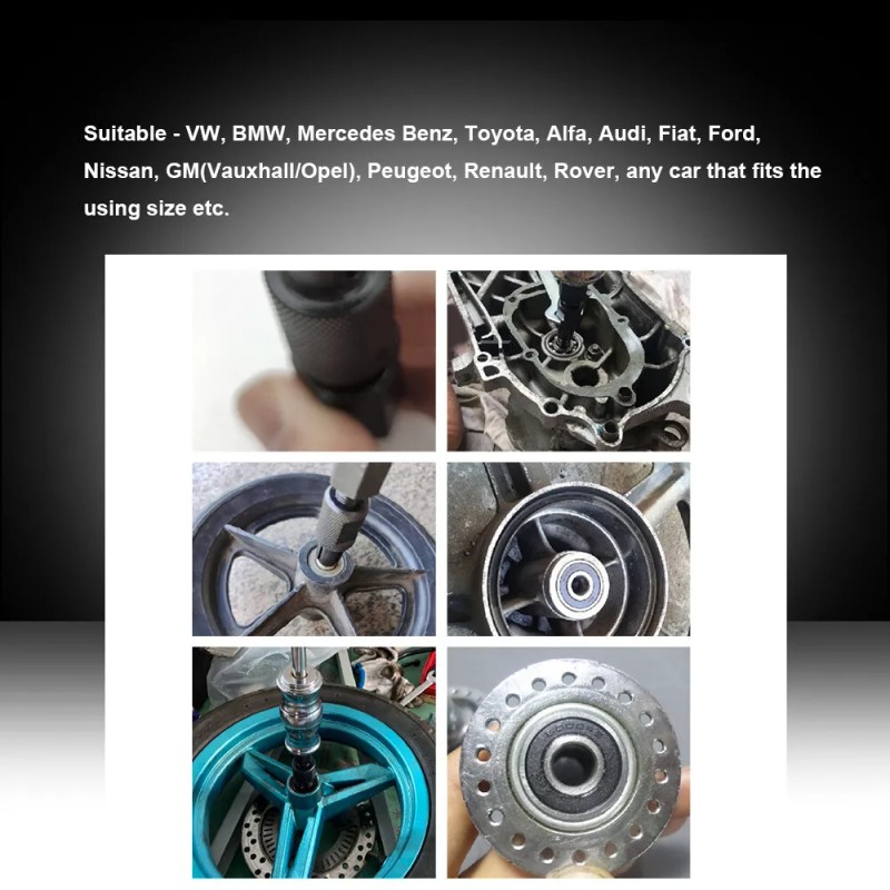 VLAND 9pc Blind Hole Inner Bearing Puller Set Remover Slide