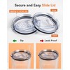 SUNRAYNEST Replacement Lids for 20 oz Tumblers, 2 Pack, Splash-Resistant