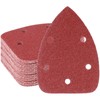 VFINE 30pcs 140mm 40 Grit Alumina Coarse Mouse Sander Sandpaper