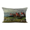 Topyee Throw Pillow Cover 12x20 Inch Randolph Fox Hunting in