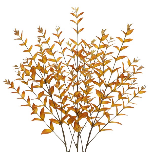Briful 3PCS Artificial Fall Stems – 36.2" Long Stem Golden