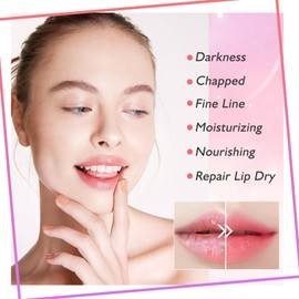 Adofect 30 Pcs Collagen Crystal Lip Masks, Pink Hydrating Lip Mask Set for Dark Lips Treatment -Anti Chapped - Anti Wrinkle Patches, Gifts for Women
