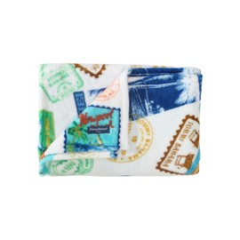 Tommy Bahama - Throw Blanket, Plush Fleece Bedding, Tropical Home Decor for Bed or Couch (Bahama Express Turquoise, 50" x 70")