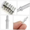 Kisangel 40pcs Nock Tails Accessories 4.2mm Id Silver Aluminum Seat