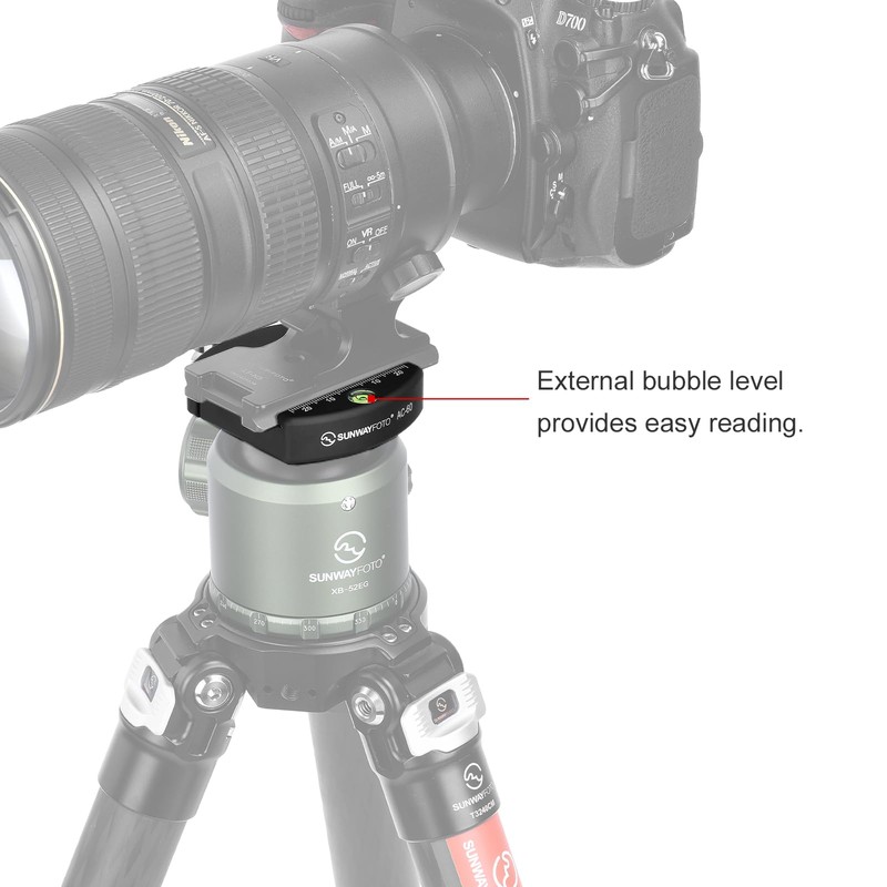 SEANDAYTOY AC-60 60mm Arca Swiss Quick Release Lever Clamp for