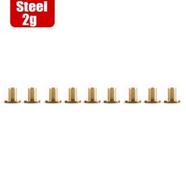 UCCKEYI 10pcs Golf Brass Plug Swing Weight for .335 .350 .355 .370 Steel Shaft Dia. 7mm (Steel 2g【10Pcs】)