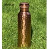 Mnshaa Pure Copper Hammered Water Bottle, Handmade Drinking Vessel Flask,