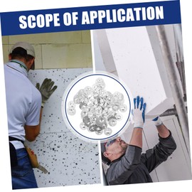 KONTONTY 100pcs Foam Insulation Board Washers for Foam Board Board Load Washers Metal Fasteners Easy Install Sturdy